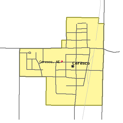 Ceresco map