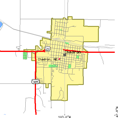 Chadron map