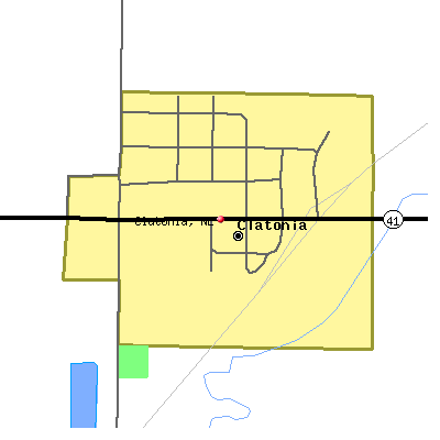 Clatonia map