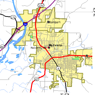 Malvern map