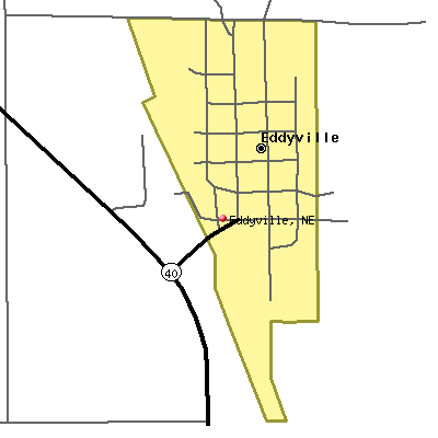 Eddyville map