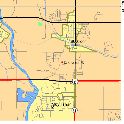 Elkhorn map