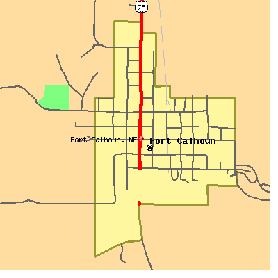 Fort Calhoun map