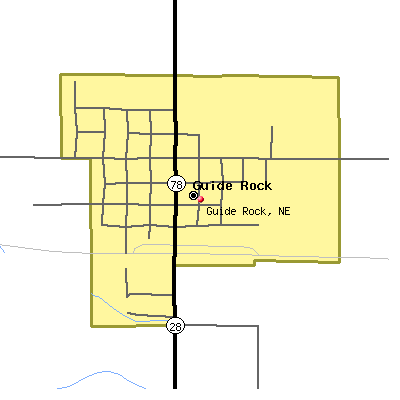 Guide Rock map