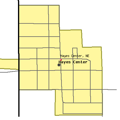 Hayes Center map