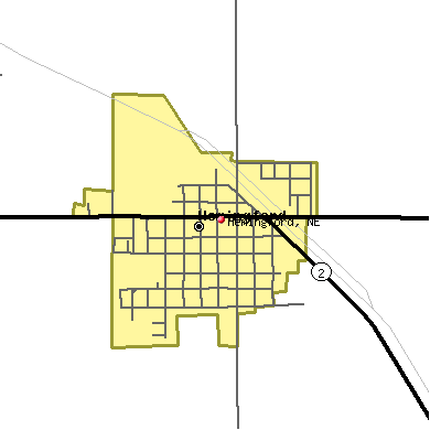 Hemingford map