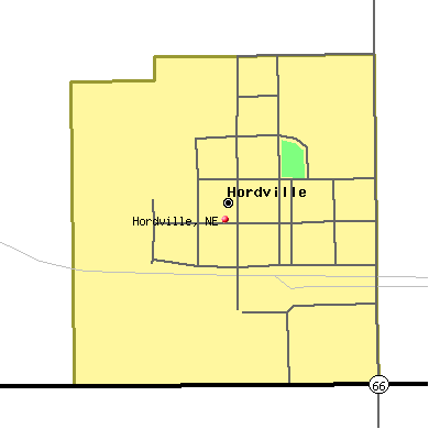 Hordville map
