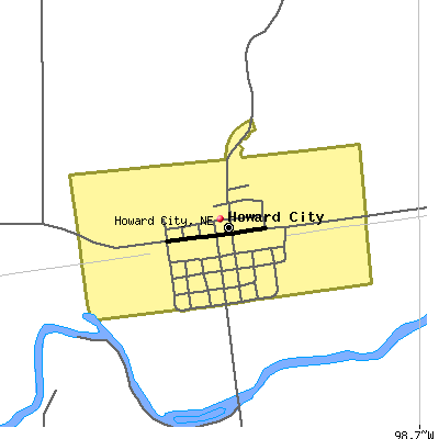 Howard City map