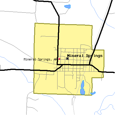 Mineral Springs map