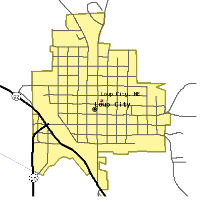 Loup City map