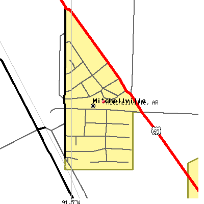 Mitchellville map