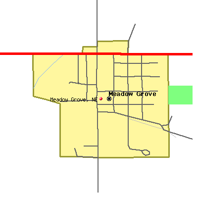 Meadow Grove map