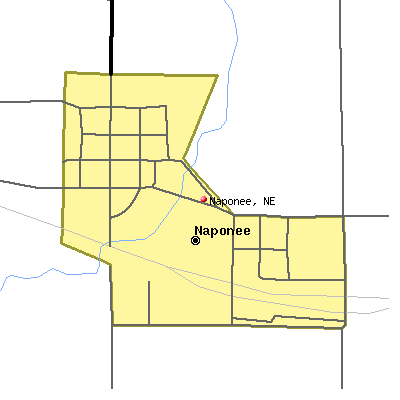 Naponee map