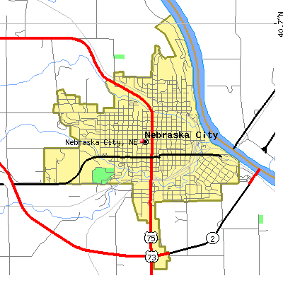 Nebraska City map