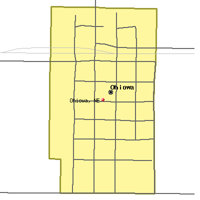 Ohiowa map