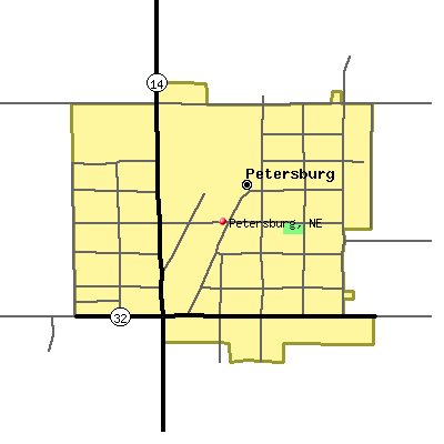 Petersburg map
