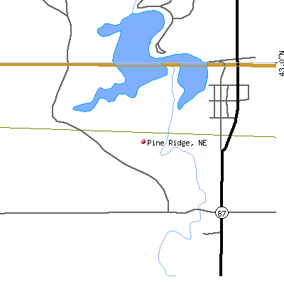 Pine Ridge map