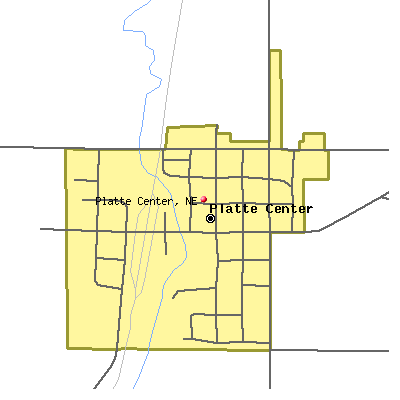 Platte Center map