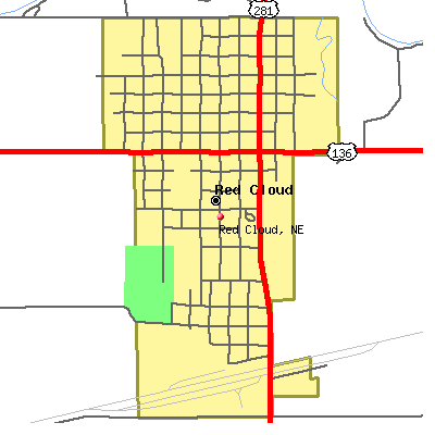 Red Cloud map