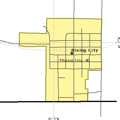 Rising City map