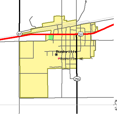 Rushville map