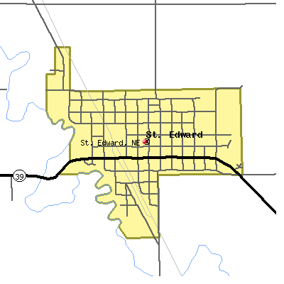 St. Edward map