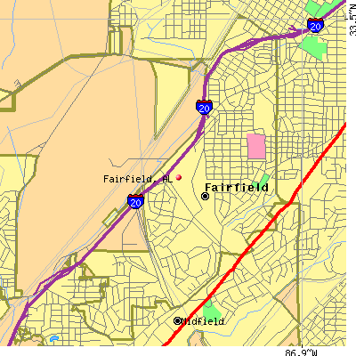 Fairfield map