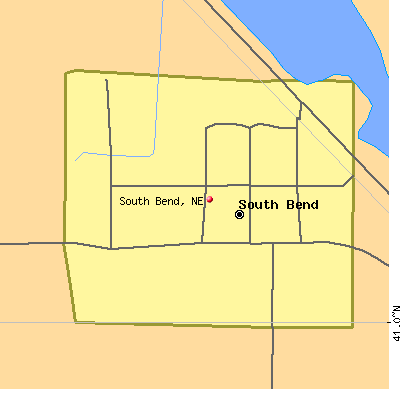 South Bend map