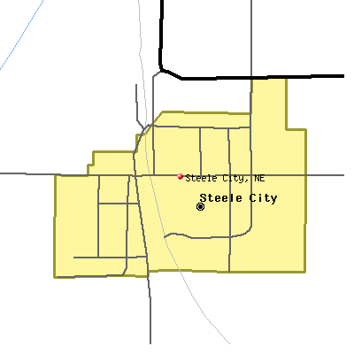Steele City map