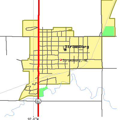 Stromsburg map