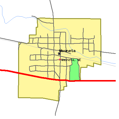 Wauneta map