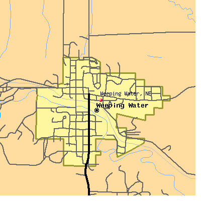 Weeping Water map
