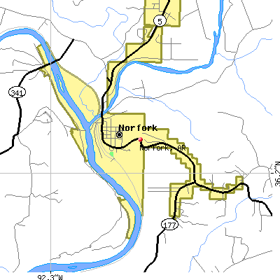 Norfork map