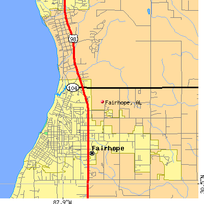 Fairhope map