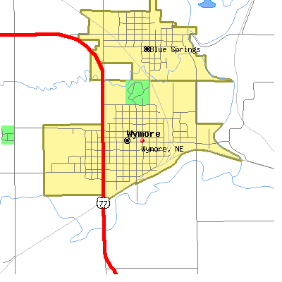 Wymore map