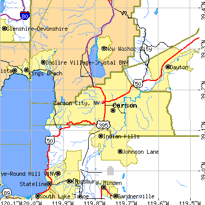 Carson City map