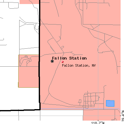 Fallon Station map