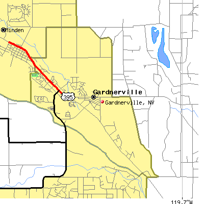 Gardnerville map