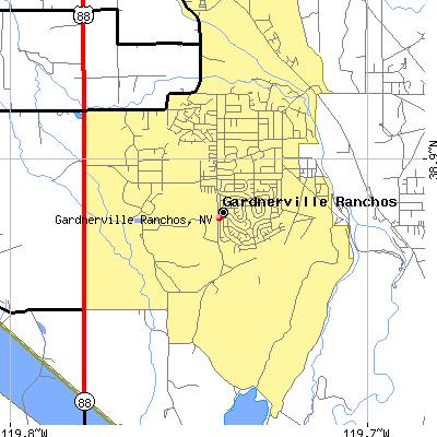 Gardnerville Ranchos map