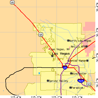 Las Vegas map