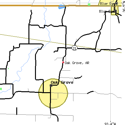 Oak Grove map