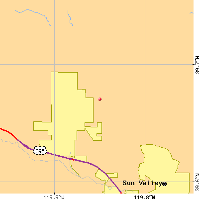 Lemmon Valley-Golden Valley map