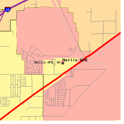 Nellis AFB map