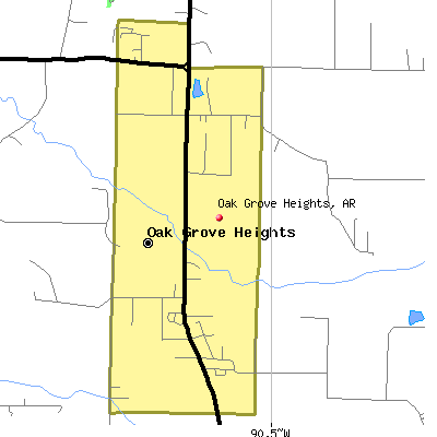 Oak Grove Heights map