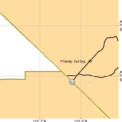 Sandy Valley map