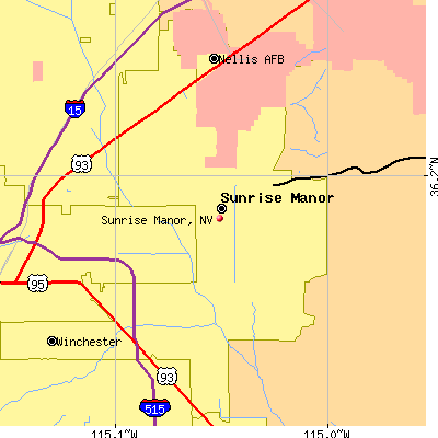 Sunrise Manor map