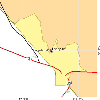 Tonopah map