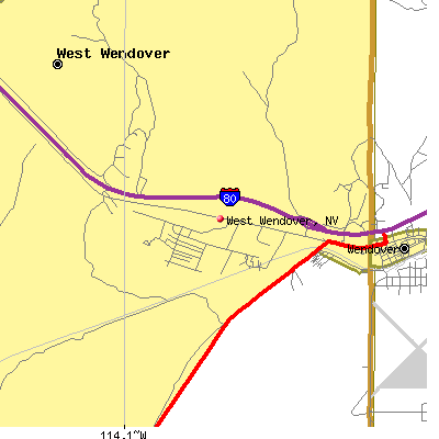 West Wendover map