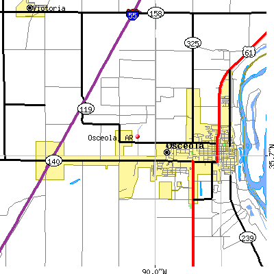 Osceola map