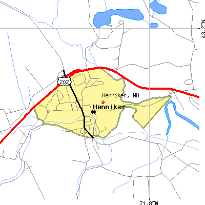 Henniker map